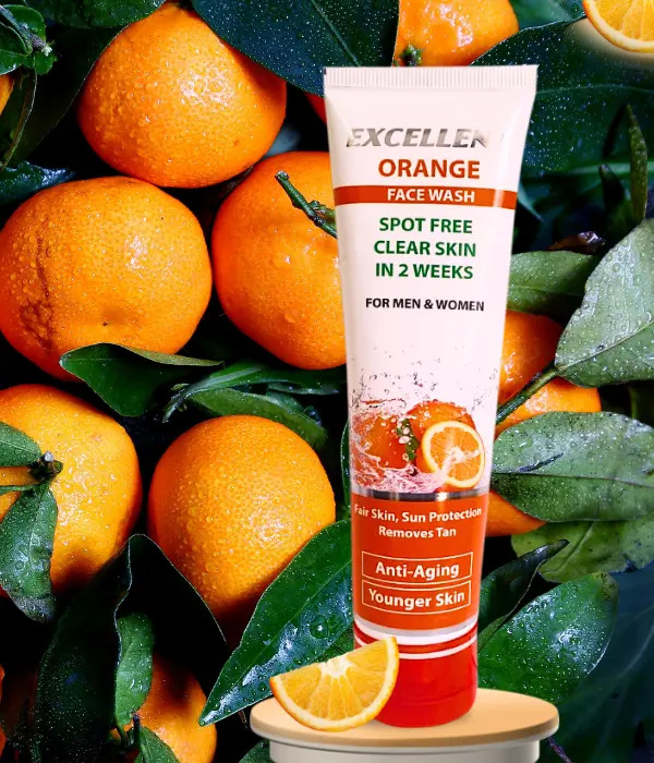 Orange Face Wash for Oily Skin, Gently Cleanses and Helps, ‍spot free clear skin in 2 weeks